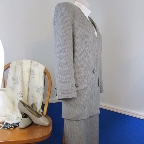 🌟Host Pick 🌟Vintage 80's Kasper ASL Wool/Rayon Business Suit - Picture 5 of 8